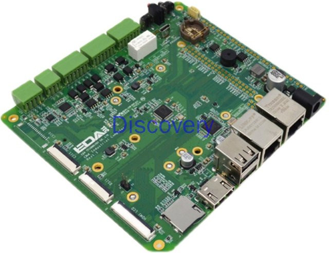 Raspberry Pi CM4 Industrie-grade Backplane CM4IND mit 4G Kommunikation, RS485 Serial Port und Dual Netzwerk Ports in Grün - Bild 1