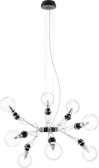 Lumina Matrix Otto Pendelleuchte in Schwarz matt mit Glaskugel und E27 Fassung - Bild 1