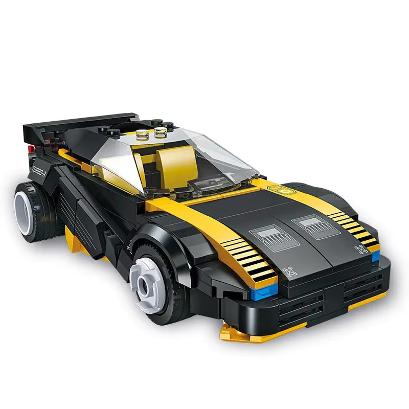 Xturboman Cyberpunk 2077 Turbo-R 740 Super Sportwagen, Spielfahrzeug, Ziegelmodell - Bild 6