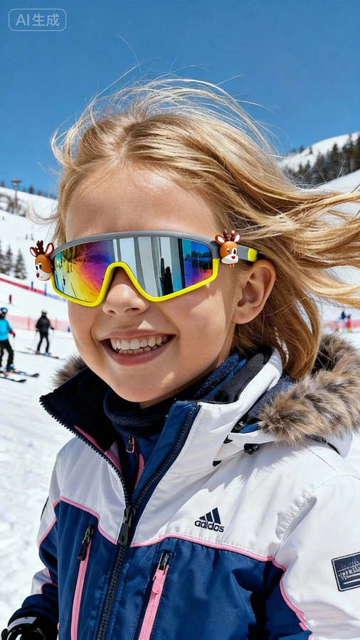 CDFS SCALE FASHION Kindersonnenbrille, Vollrand, Grey, Plastic, Wrap - Bild 2