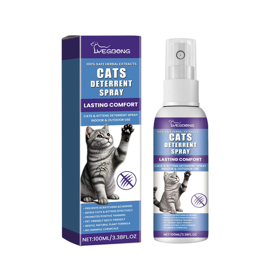 YEGBONG Katzen-Abwehrspray zur Verhaltenskorrektur und zum Möbelschutz mit natürlicher Formel, Multicolor, 100 ml - Bild 7