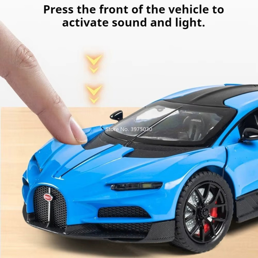 Bugatti Tourbillon, Spielzeugauto, 1:24, mit Musik, Metall - Bild 3