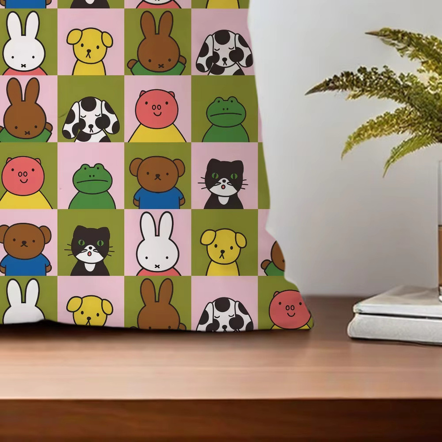 Miffy Kaninchen Kissenbezug im Kawaii-Stil, quadratisch, Multicolour, Breite: 30 cm, Höhe: 30 cm - Bild 5