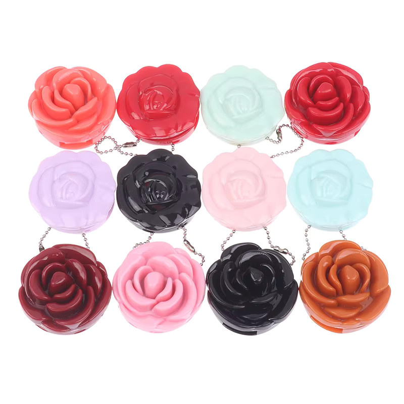 KuZHEN Kosmetische Verpackung Rose Blume Form, 3,7*3,7 cm, Unisex - Bild 3