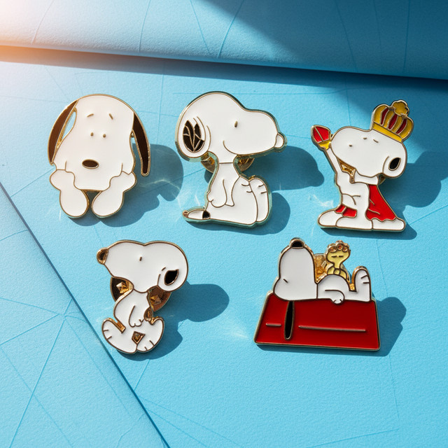 MINISO Anime Hund Emaille Pins Set, Cartoon Revers Brosche, Unisex - Bild 1