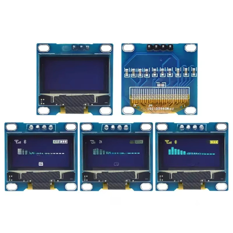 OLED-Display-Modul 0,96 Zoll mit I2C IIC 128 x 64 SS - D - 1306 für Arduino ESP32 ESP8266 in Blau/Gelb-Weiß - Bild 4