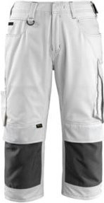 Mascot Altona Dreiviertel-Hose Größe C62 in Weiss/Dunkelanthrazit mit Reflexstreifen und Cordura-Material - Bild 1
