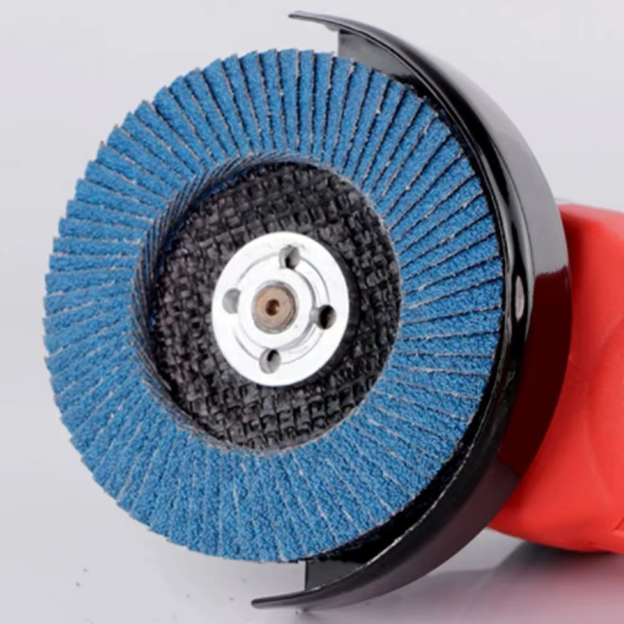 Blaue Lamellenschleifscheiben für Winkelschleifer, Durchmesser: 125 mm, Körnung 60/80/120, Schleifmittel für Metall, Holz und Kunststoff - Bild 6