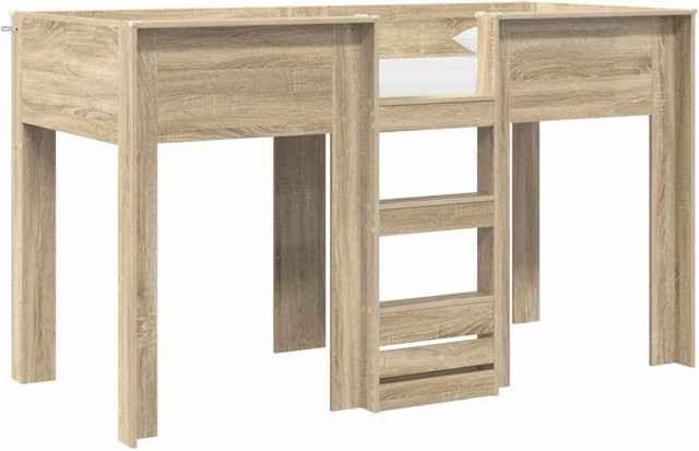 vidaXL Etagenbett für Kinder aus Holzwerkstoff in Sonoma-Eiche, B/T/H: 190 x 75 x 113,5 cm - Bild 1