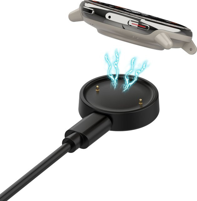 Amazfit Ladestation USB-C, Schwarz, für Amazfit Active 2, Bip 6 - Bild 1