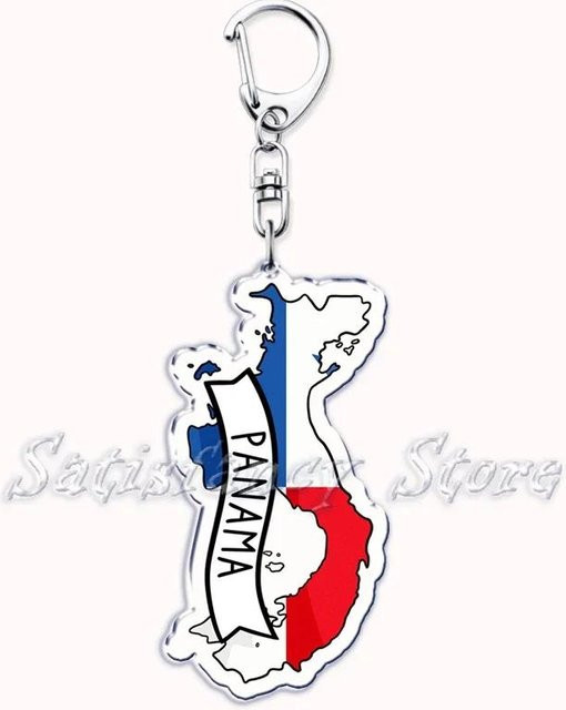 CHIC STUDIO Schlüsselanhänger Frankreich Schottland Länderkarten, Acryl, Unisex - Bild 1