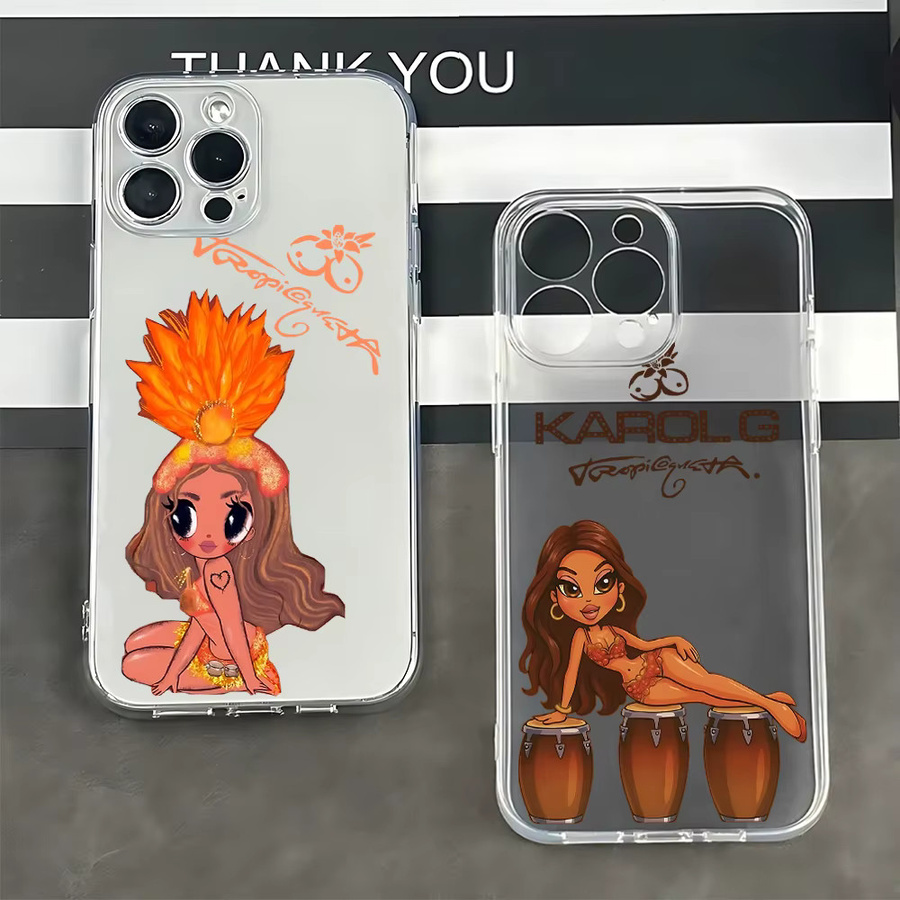Transparente weiche Handyhülle Potdemiel Tropicoqueta für iPhone 11 bis iPhone 17 Pro Max und Mini - Bild 1