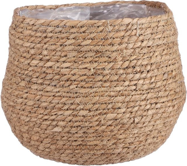 Mica Decorations Jorck Korb rund Hellbraun Höhe: 24 cm, Durchmesser: 26 cm - Bild 1