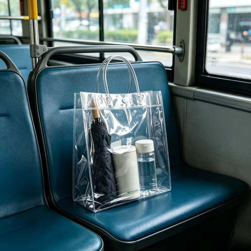 Transparente PVC Geschenktüten und Reise-Aufbewahrungstaschen, wasserdicht und wiederverwendbar, Set aus 5 oder 10 Stück - Bild 3