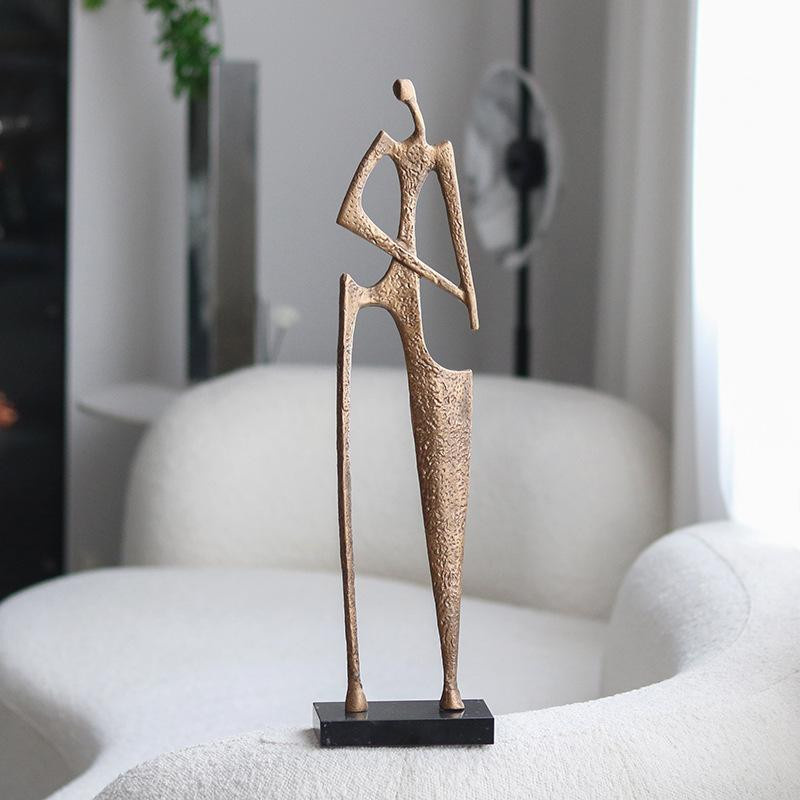 Nordisches Bücherregal und Weinschrank als abstrakte Kunstskulptur zur Dekoration für dein Wohnzimmer oder den Eingangsbereich - Bild 2