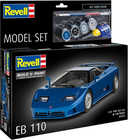 Revell Bugatti EB110, Modellset, 1:24, ab 13 Jahren
