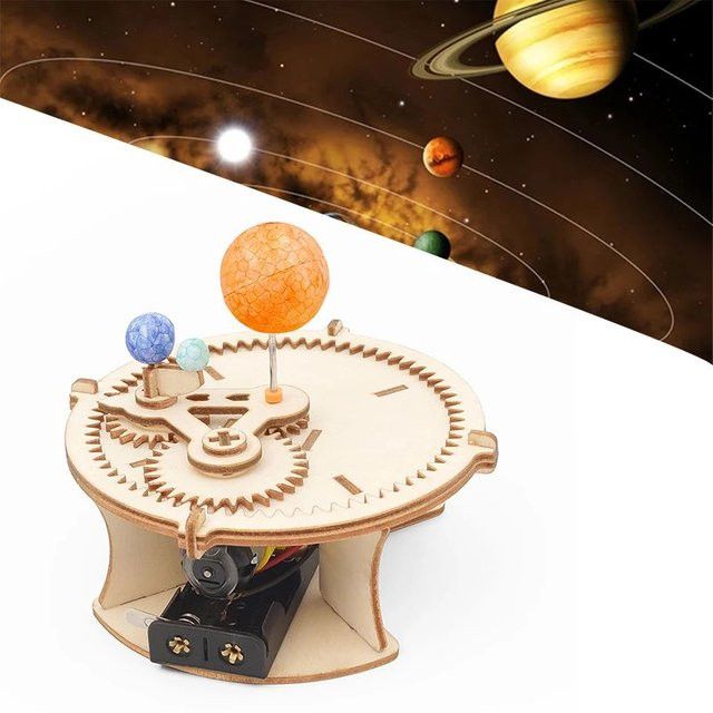 Soulbao DIY Sonnensystem Astronomie Modell aus Holz als mechanisches Puzzle-Set für Kinder - Bild 1