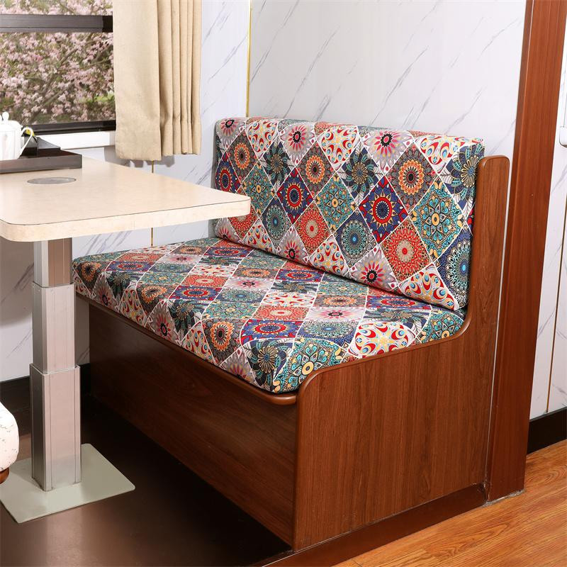 Bestbags 2er-Set elastische Wohnmobil Dinette Kissenbezüge mit floralem Muster in Multicolour aus Polyester - Bild 1