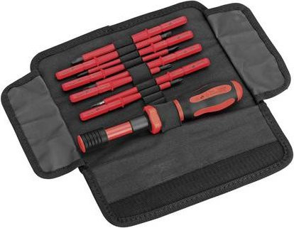 Cimco VDE Drehmoment-Schraubendreher-Set, 9-teilig, Rot - Bild 1