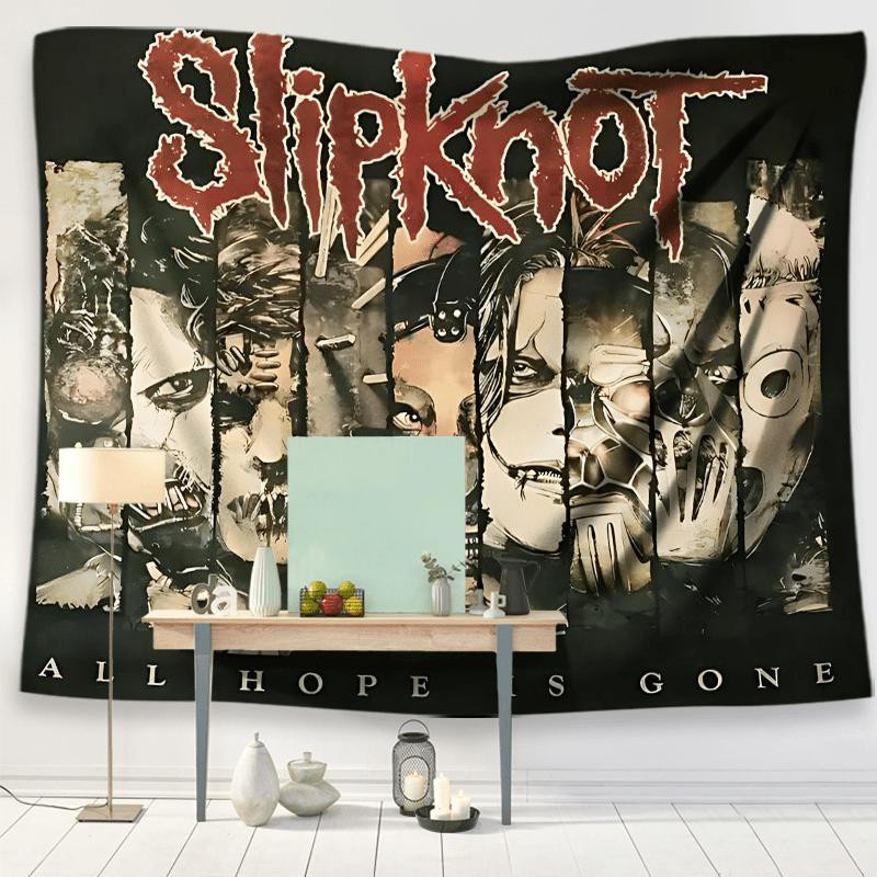 Slipknot All Hope Is Gone Wandteppich aus Polyester, Mehrfarbig, Breite: 60 cm, Höhe: 40 cm - Bild 4