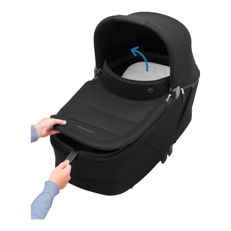 Maxi-Cosi Kombikinderwagen Oxford Plus in Schwarz mit Federung und Sportsitz sowie Babywanne - Bild 2