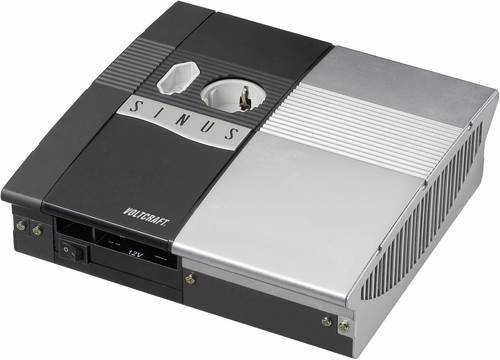 Voltcraft Wechselrichter SW-300 in Schwarz, 12V DC zu 230V AC, 300W, fernbedienbar - Bild 1
