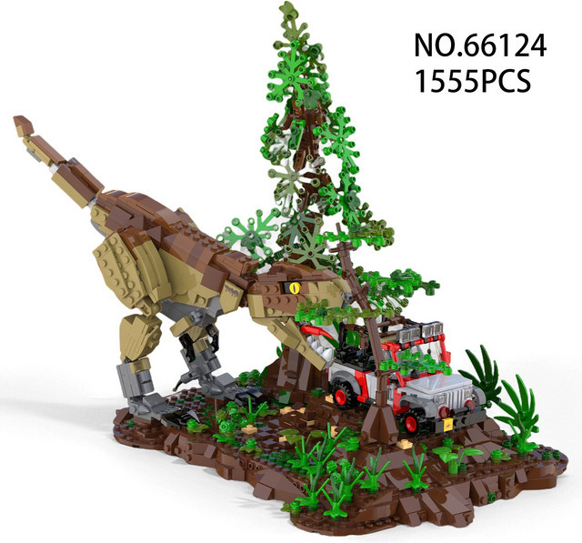 Dinosaurier Welt Tyrannosaurus Rex Bausteine, 1555 Teile - Bild 1