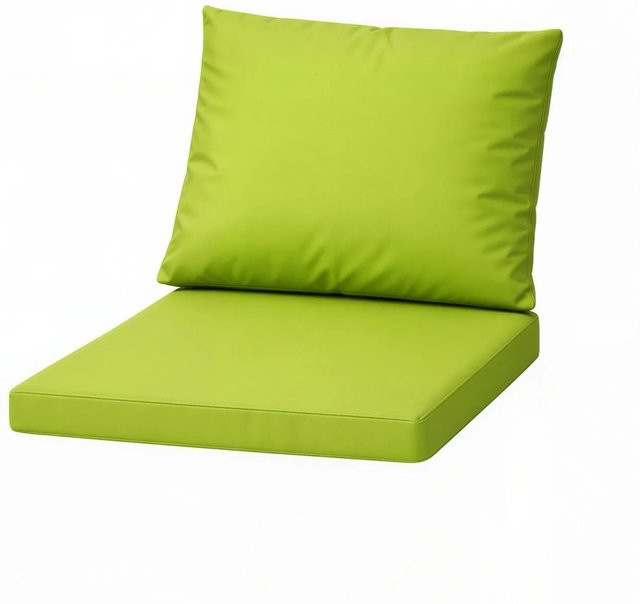 Setgarden Mix 4er Set Sitzkissen für Polyrattan Sessel in Lemon, Sitzkissen B: 50 cm, T: 52 cm, H: 7 cm und Rückenlehne B: 50 cm, H: 56 cm - Bild 1