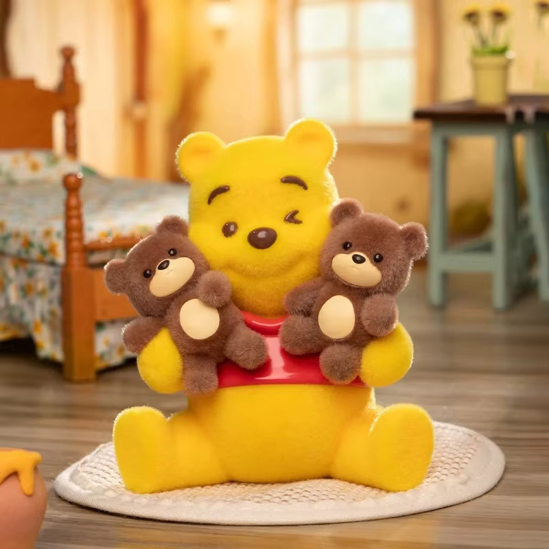 52TOYS Winnie Happy Time Series Blind Box, Niedliche Beflockungspuppe, Einzelfigur - Bild 2