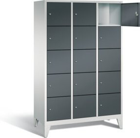 C+P Garderobenschrank Classic mit Front in Anthrazitgrau und Korpus in Lichtgrau, H x B x T: 185 x 120 x 50 cm - Bild 1