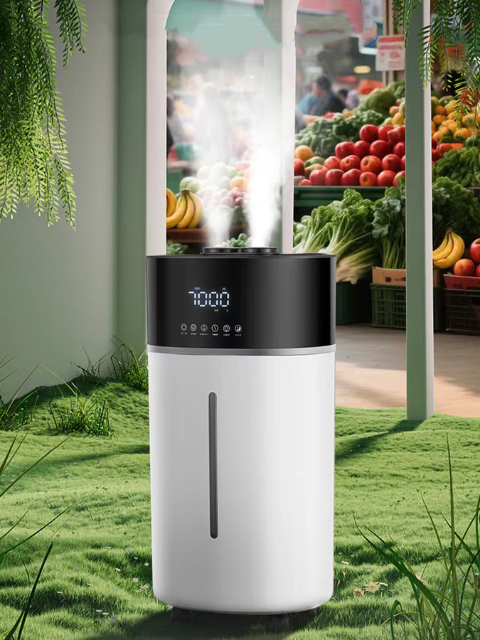 SUSWEETLIFE Luftbefeuchter mit 18 l Volumen, weißer Ultraschall-Luftbefeuchter mit automatischer Feuchtigkeitskontrolle und Hygrostat für Zuhause, Büro oder Gewerbe - Bild 7