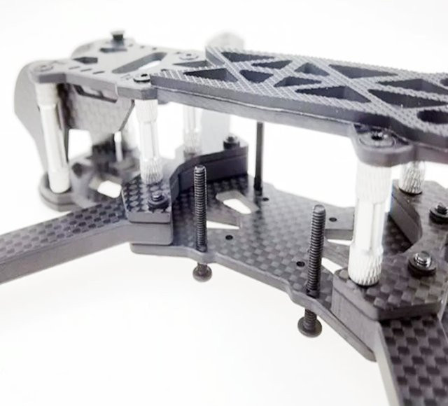 Foxhound Drohnenrahmen-Kit Mark4 7 Zoll in Schwarz aus 3K-Kohlefaser für FPV Freestyle RC Racing - Bild 1