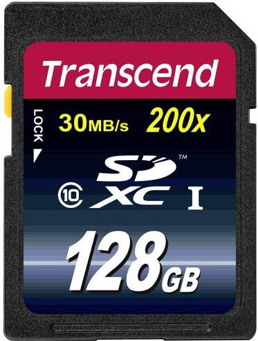 Transcend Premium SDXC Industrial Speicherkarte Class 10 mit 128 GB - Bild 1
