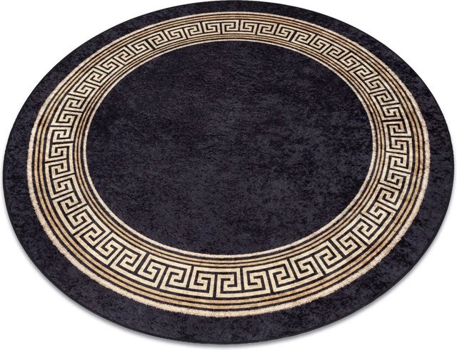 RugsX Teppich Miro VG18402 Schwarz B: 80 cm, T: 80 cm aus Polyesterfaser - Bild 1
