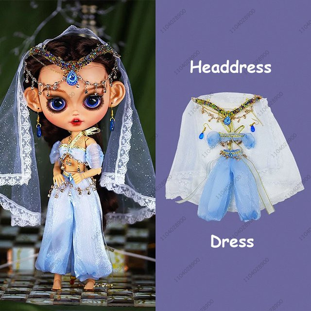 ICY DBS Exotische Jasmin Prinzessin, Puppen Kleidung, Zubehör - Bild 1