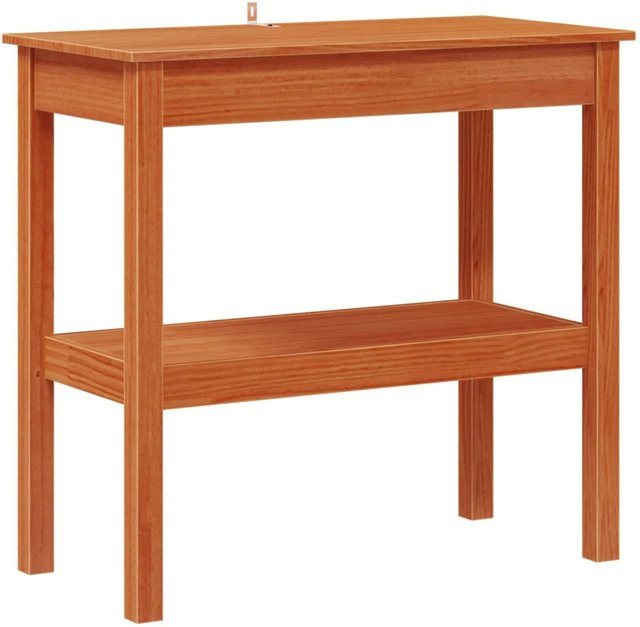vidaXL Konsolentisch aus massivem Kiefernholz in Braun, B/T/H: 80 x 40 x 75 cm - Bild 1