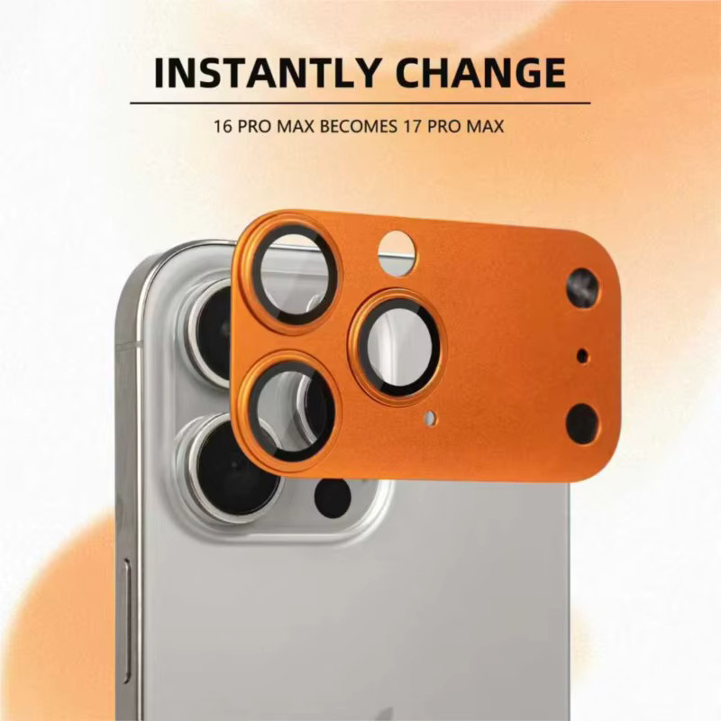 9H HD Panzerglas Kameralinsenschutz für Apple iPhone 13 14 15 16 Pro Max und 17 Pro Max in Schwarz - Bild 2