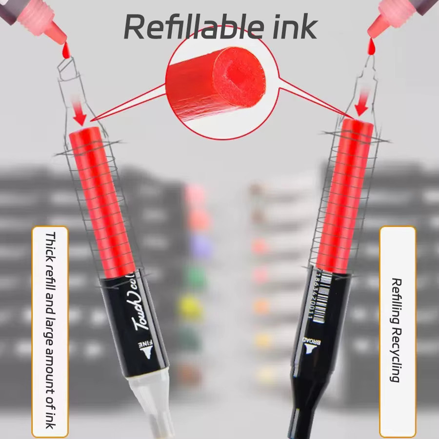 Anowee Marker Pinselstifte Set in Multicolour für Malerei, Zeichnung und Manga - Bild 4