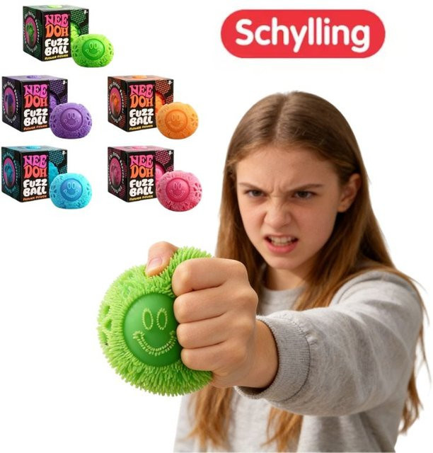 Schylling Smiley Face Fuzz Ball & Jellyfish Blind Box, Fidget-Spielzeug - Bild 1