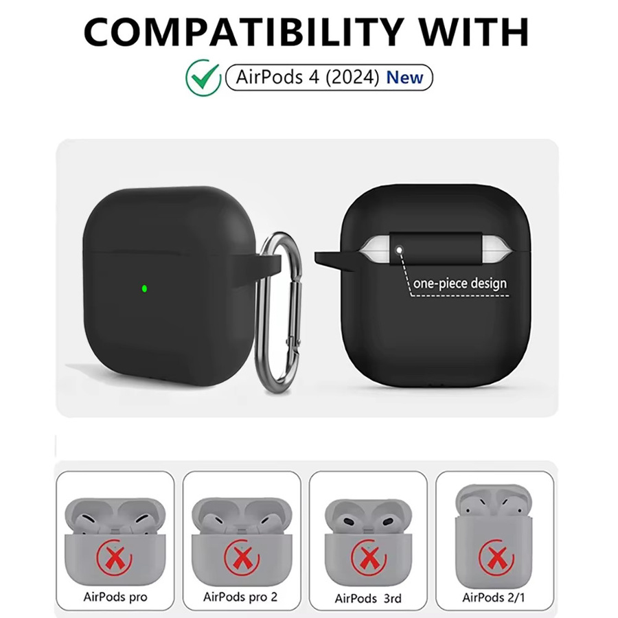Weiche Silikon Schutzhülle für Apple AirPods 4 - Bild 2