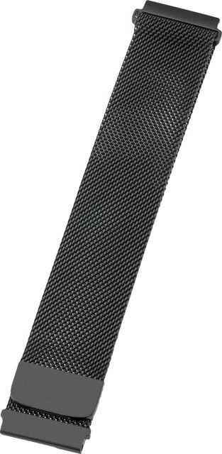 PETER JÄCKEL Uhrenarmband Milanaise, Edelstahl, Schwarz, 22 mm, Unisex - Bild 1