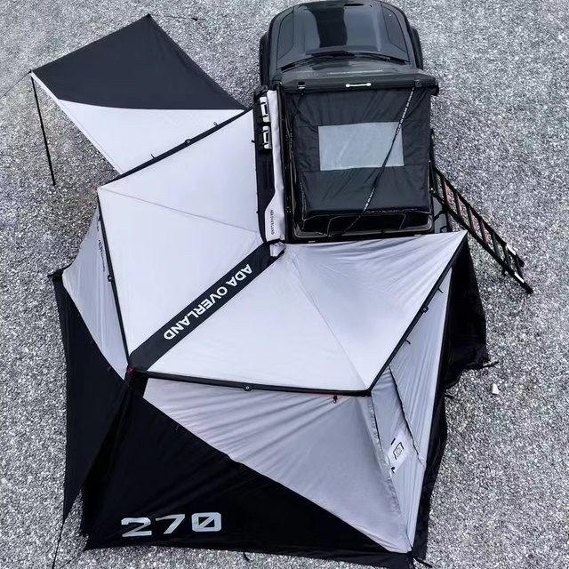 ADA OVERLAND Freistehende Auto-Seitenmarkise mit Graphen-Beschichtung und 270 Grad Schutz für Camping und 4x4 Autozelte - Bild 1