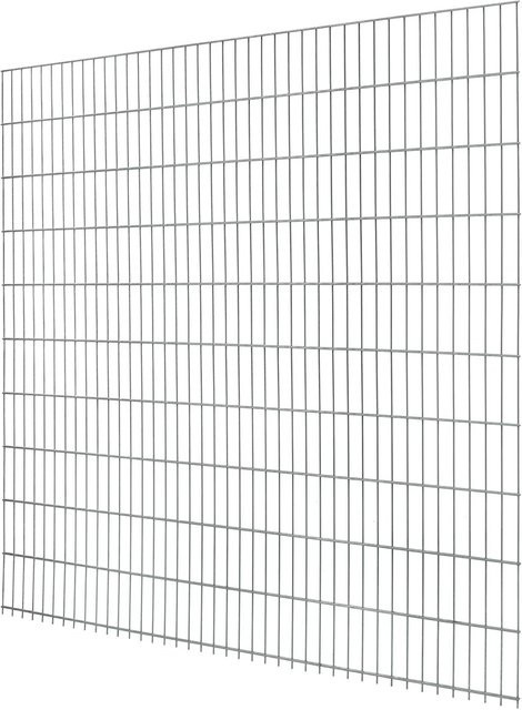 Doppelstabmattenzaun aus Stahl verzinkt und pulverbeschichtet H: 203 cm, B: 201 cm - Bild 1