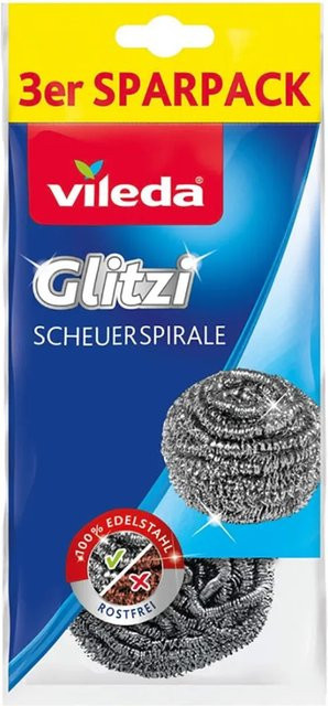Vileda Scheuerspirale Glitzi in Silber 3er-Pack - Bild 1