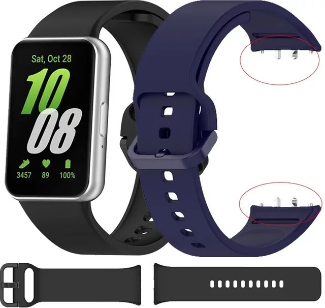 Samsung Silikonarmband, Schwarz, Samsung Galaxy Fit 3 - Bild 1