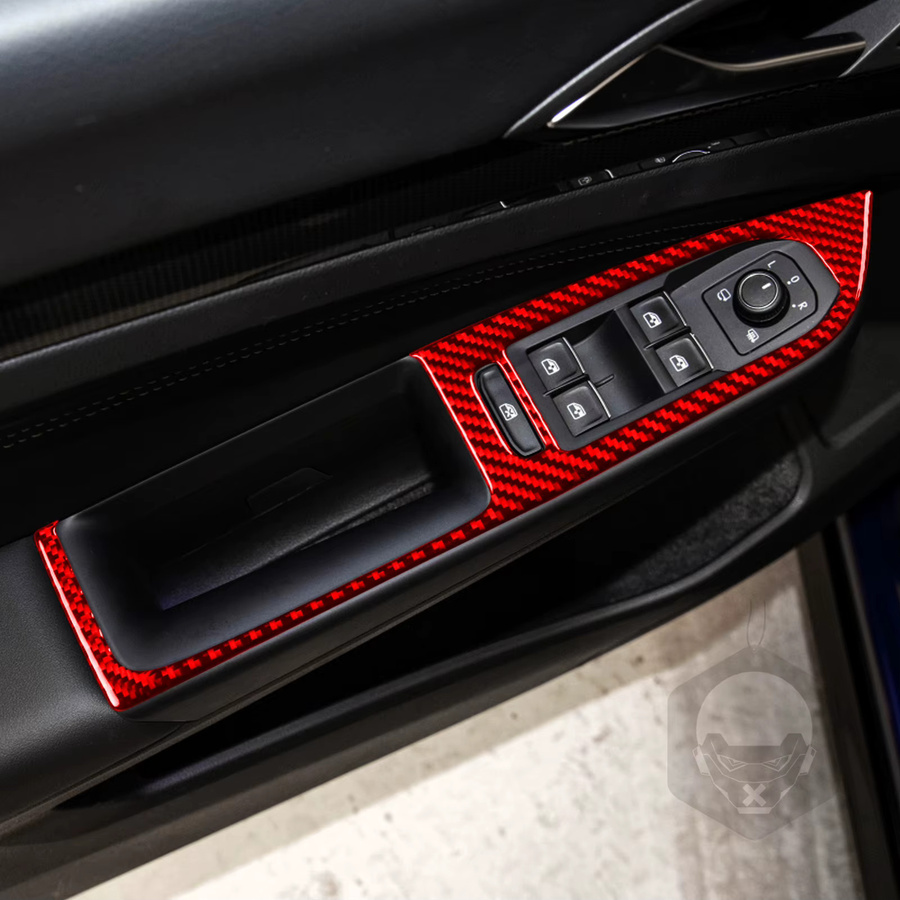 RRX CARBON Center Full Set Kit Kohlefaser Aufkleber für Volkswagen Golf 8 GTI MK8 Auto Interieur Tuning Zubehör - Bild 3