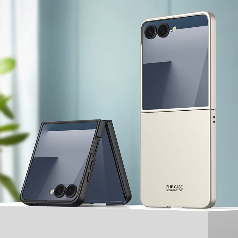 Stoßfeste und ultradünne PC-Hülle für Samsung Galaxy Z Flip 7 6 5 in Schwarz - Bild 2