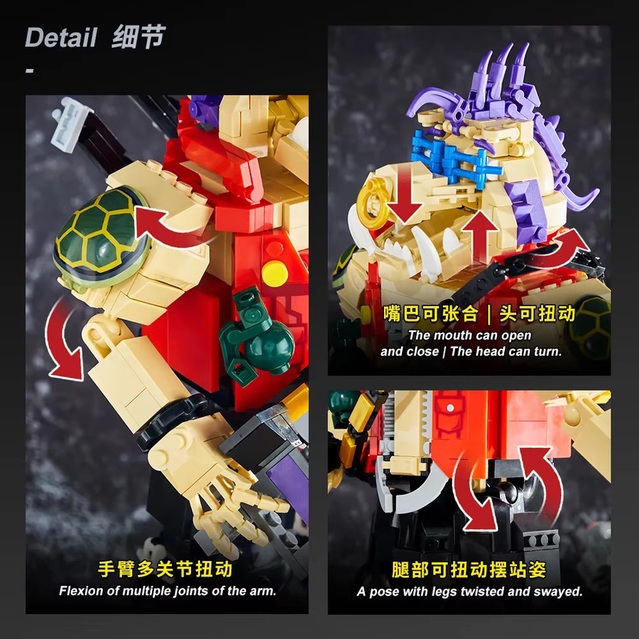 Bizhibo Rhinoceros Ninja, Bausteinmodell, Cybernetic Mecha Figur - Bild 2