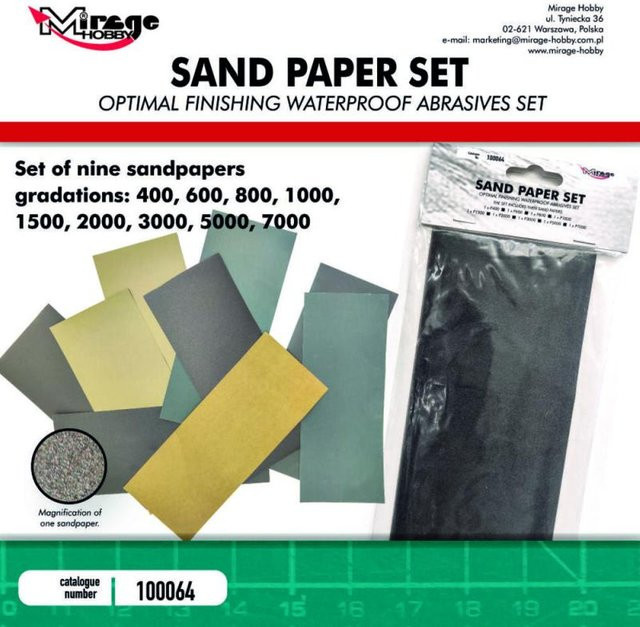 Mirage Hobby Sanp Paper, Nachfüllpack, 9-teiliges Set - Bild 1