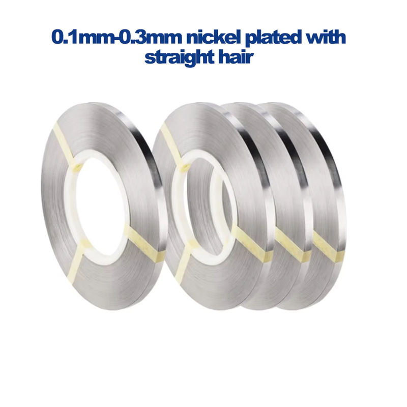 DSUNYK Nickelblechplatte aus vernickeltem Edelstahl für 18650 Li-Ionen-Akkus mit Gürtelstreifen-Anschluss, 1 kg, Silber - Bild 2